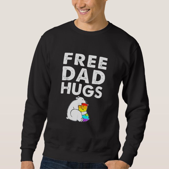 Sweatshirt Gratuit Papa Hugs (Devant)