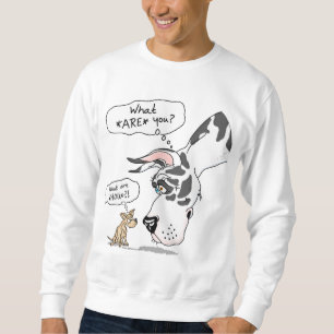 Sweatshirt Great dane et harlequin de chiwawa