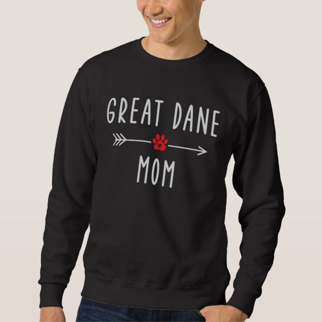 Sweatshirt Great Dane Mom  Womens Great Dane Dog   Mama (Devant)