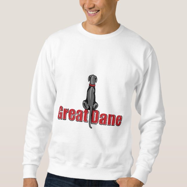 Sweatshirt Great Dane Sit Black UC (Devant)