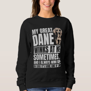Sweatshirt Great Dane Winks Doux Dog Fur Parent allemand Mas