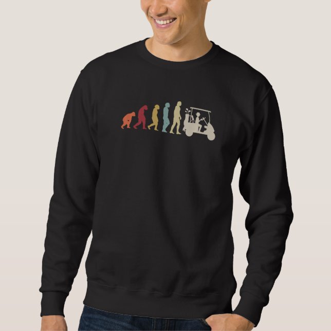 Sweatshirt Great Golfer Evolution Design Golf Club Golf Ball (Devant)
