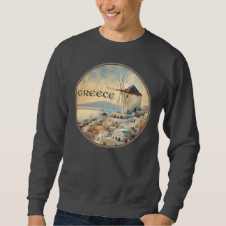 Sweatshirt Grèce Moulins à vent de Mykonos