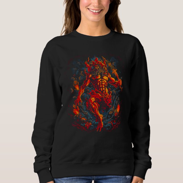 Sweatshirt Greek Mythology Hades God of Death (Devant)