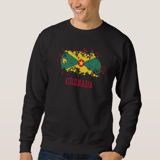 Sweatshirt Grenaian enthusiasts for Grenada and Grenada (Devant)