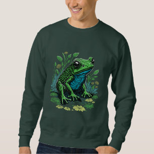 Sweatshirt Grenouille à étang détaillée