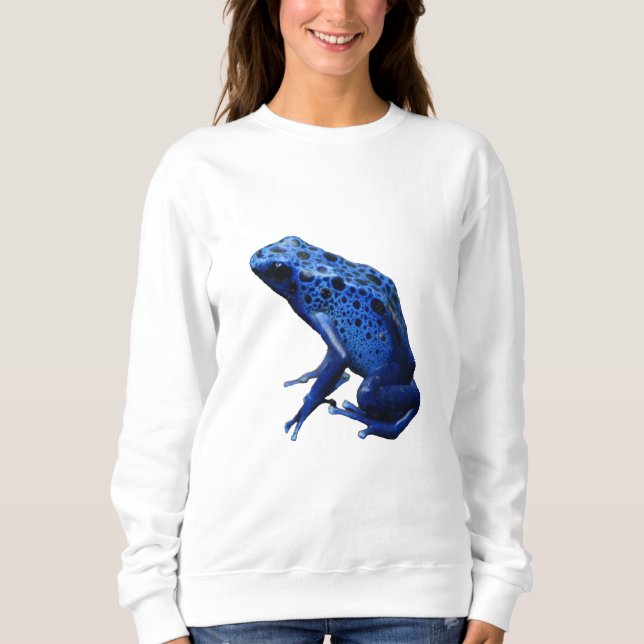 Sweatshirt Grenouille à tarte à poison bleu (Devant)