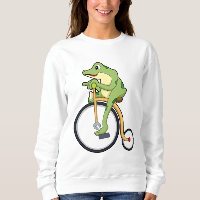 Sweatshirt Grenouille au cirque avec vélo.PNG (Devant)