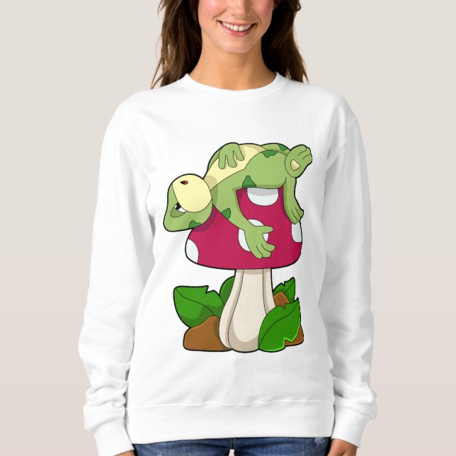 Sweatshirt Grenouille au coucher du champignon (Devant)