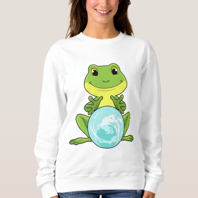Sweatshirt Grenouille avec boule de cristal (Devant)