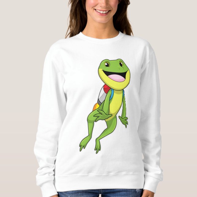 Sweatshirt Grenouille avec Jetpack (Devant)