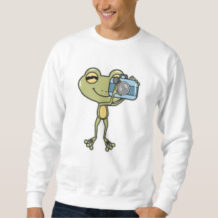 Sweatshirt Grenouille en photographe avec caméra