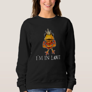 Sweatshirt Grenouille King Je suis amoureux Toads Et Grenouil