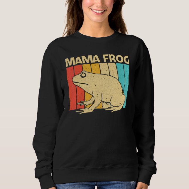 Sweatshirt Grenouille Mignonne Pour Femme Maman Capture Greno (Devant)
