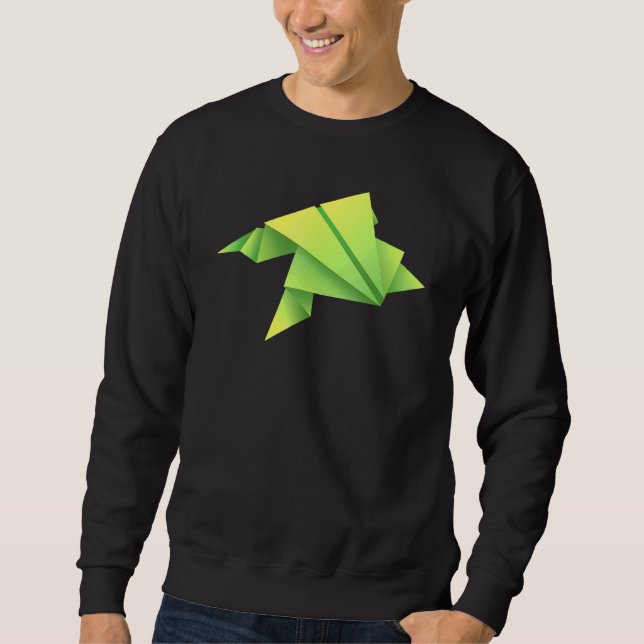 Sweatshirt Grenouille Origami (Devant)