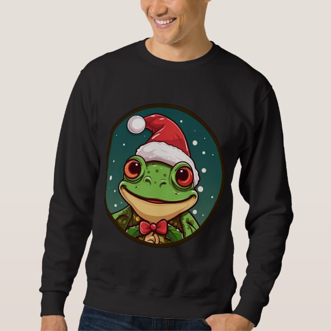 Sweatshirt Grenouilles Noël (Devant)