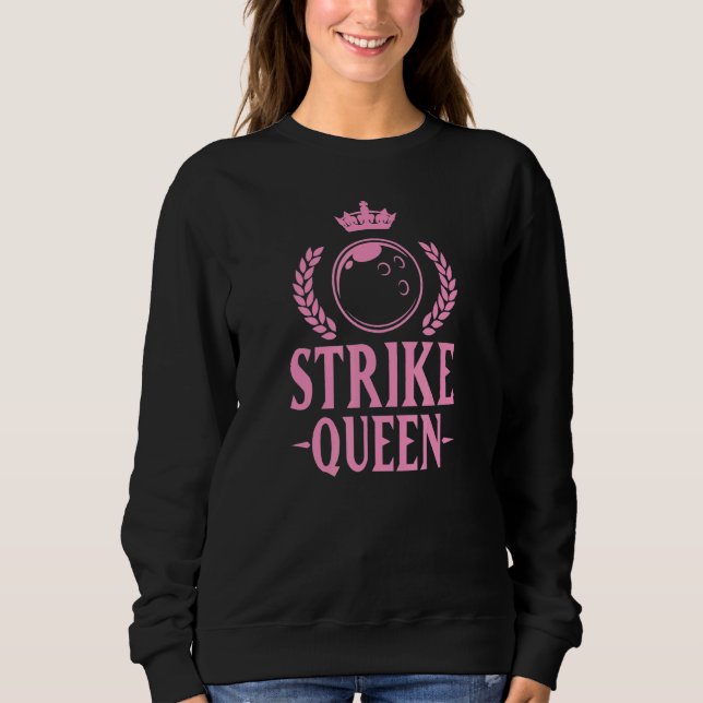 Sweatshirt Grève Queen Cute Bowling Ligue fille 1 (Devant)