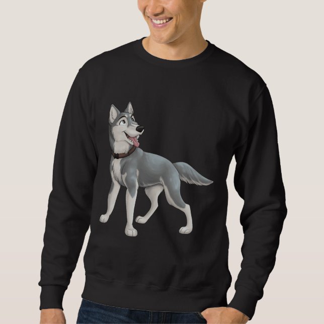 Sweatshirt Grey Husky (Devant)
