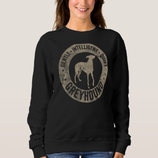 Sweatshirt Greyhound Chien Design Cool Chien Propriétaire Vin