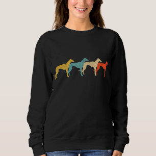 Sweatshirt Greyhound Vintage Retro Dog Pet Racer Lover 60s 70