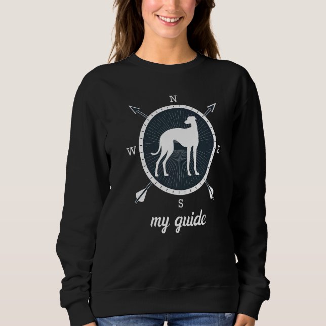 Sweatshirt Greyhound Windhound Retro (Devant)