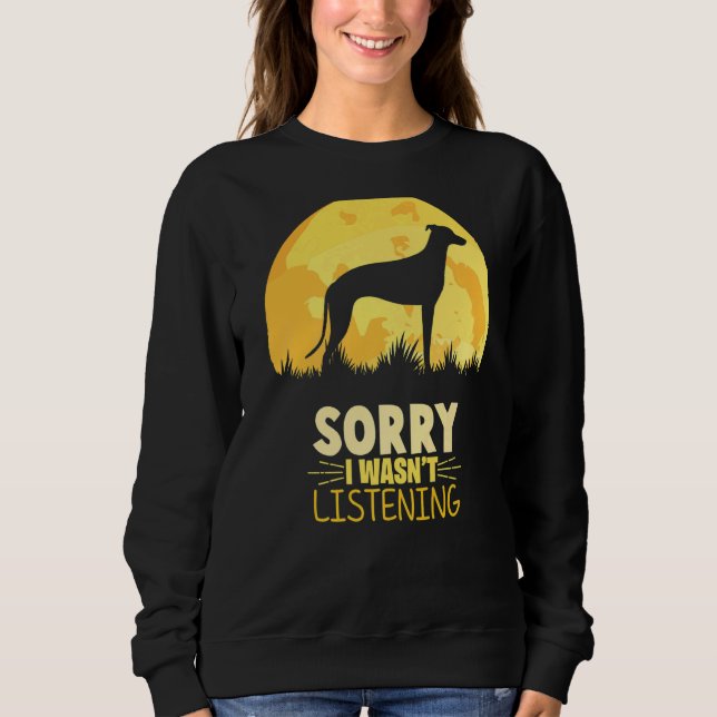 Sweatshirt Greyhound Windhound Retro (Devant)