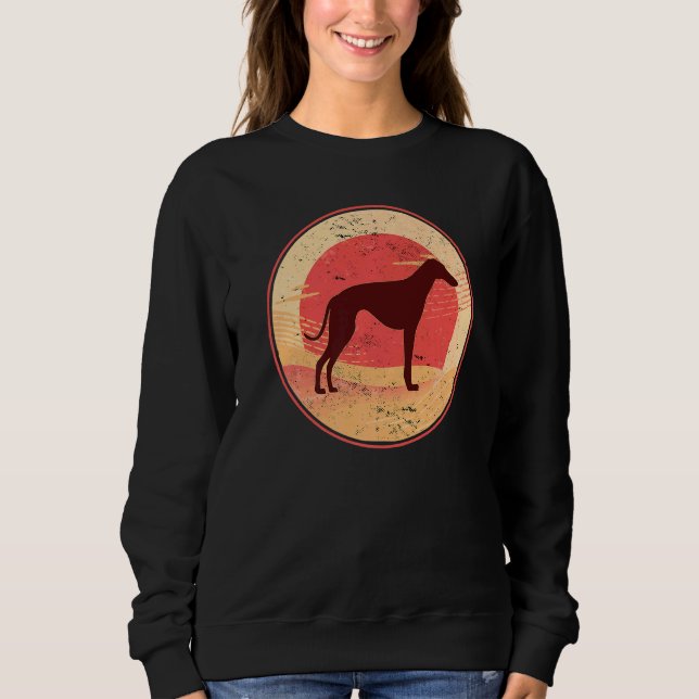 Sweatshirt Greyhound Windhound Retro 23 (Devant)