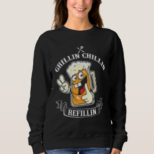 Sweatshirt Grill vintage Papa Grill Reremplissage du refroidi