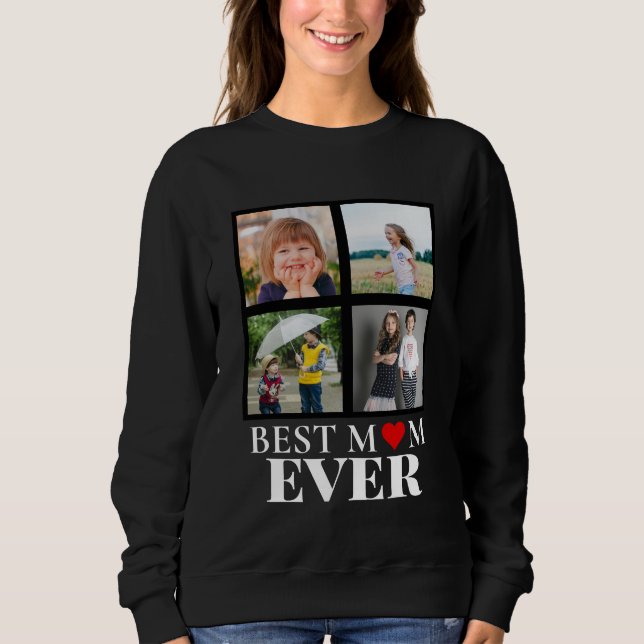 Sweatshirt Grille photo personnalisable Conception simple (Devant)