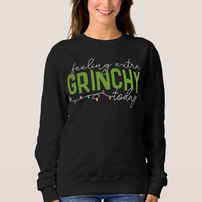 Sweatshirt Grille | Sentiment De Grinchy Supplémentaire Aujou (Devant)