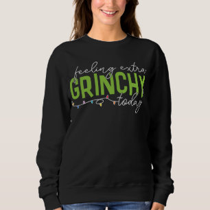 Sweatshirt Grille Sentiment De Grinchy Supplémentaire Aujou