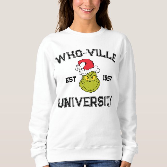 Sweatshirt Grille | Who-ville University Est 1957 (Devant)