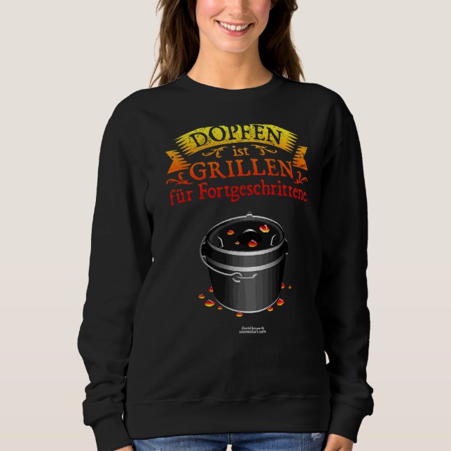 Sweatshirt Grillen à four hollandais et Dopfen Dut original (Devant)
