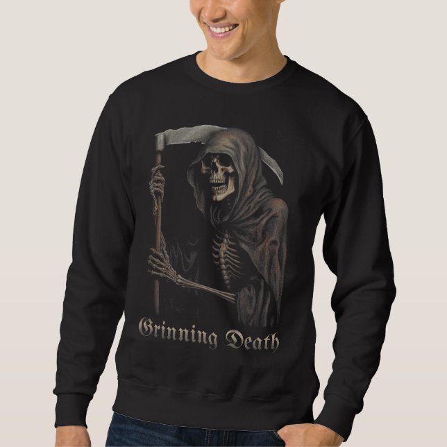 Sweatshirt grim reaper wita scythe (Devant)