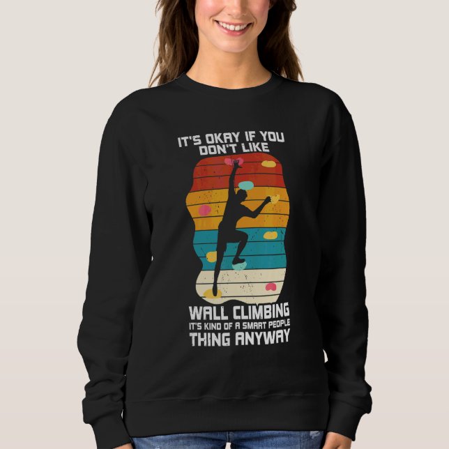 Sweatshirt Grimpe murale Escalade de bloc Ancrage Rocher Mont (Devant)