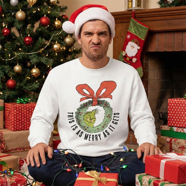 Sweatshirt Grinch | C'est aussi joyeux que ça peut l'être (Créateur téléchargé)