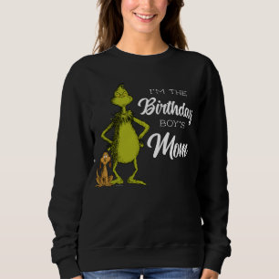 Sweatshirt Grinch Chalkboard Anniversaire Maman du garçon