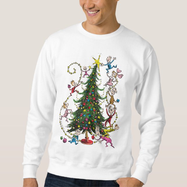 Sweatshirt Grinch classique | Arbre de Noël (Devant)