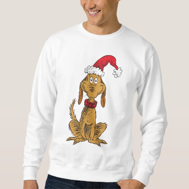 Sweatshirt Grinch Classique | Max - Chapeau de Père Noël (Devant)