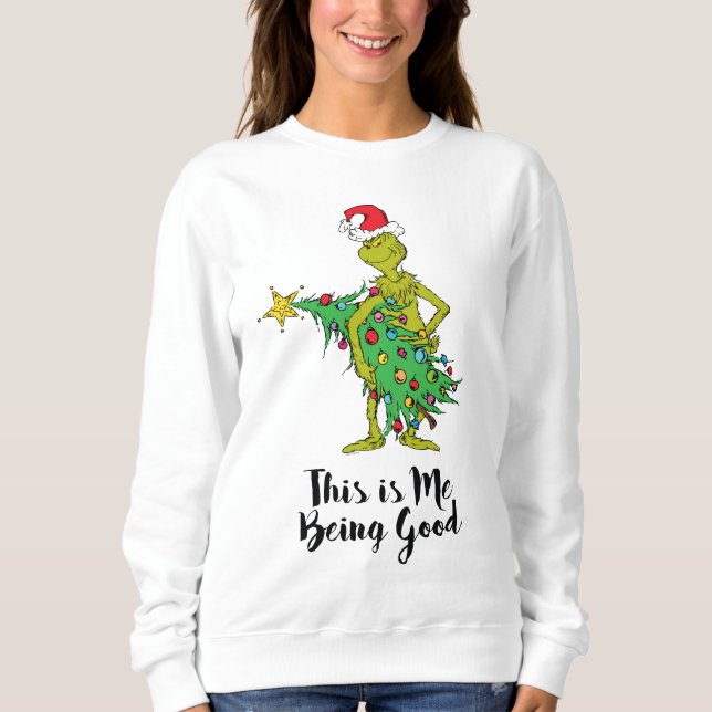 Sweatshirt Grinch classique | Naughty (Devant)