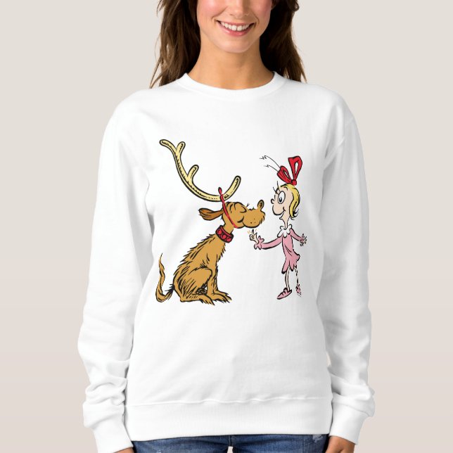 Sweatshirt Grinch | Max et Cindy Lou Who (Devant)