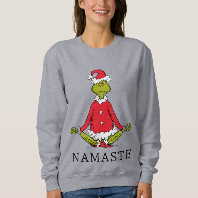 Sweatshirt Grinch | Namaste Père Noël (Devant)