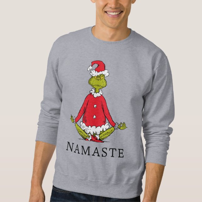 Sweatshirt Grinch | Namaste Père Noël (Devant)