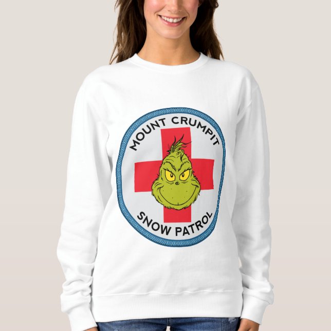 Sweatshirt Grinch | Patrouille de neige du mont Crumpit (Devant)