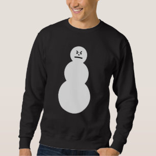 Sweatshirt grincheux de bonhomme de neige