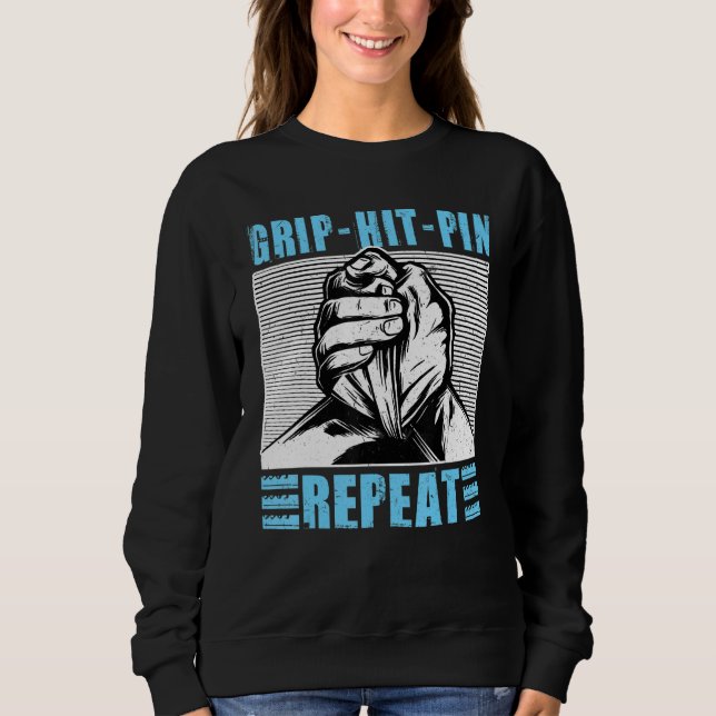 Sweatshirt Grip Hit Pin Répéter la lutte contre les bras (Devant)