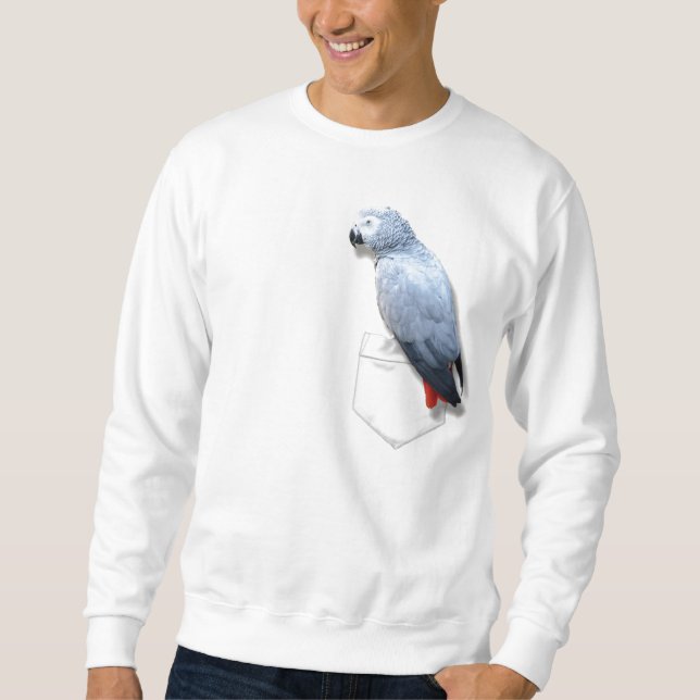 Sweatshirt Gris africain dans votre poche (Devant)