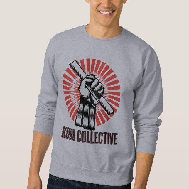 Sweatshirt gris de Heather Kubb des hommes (Devant)