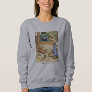 Sweatshirt gris femmes de poussins motocyclistes