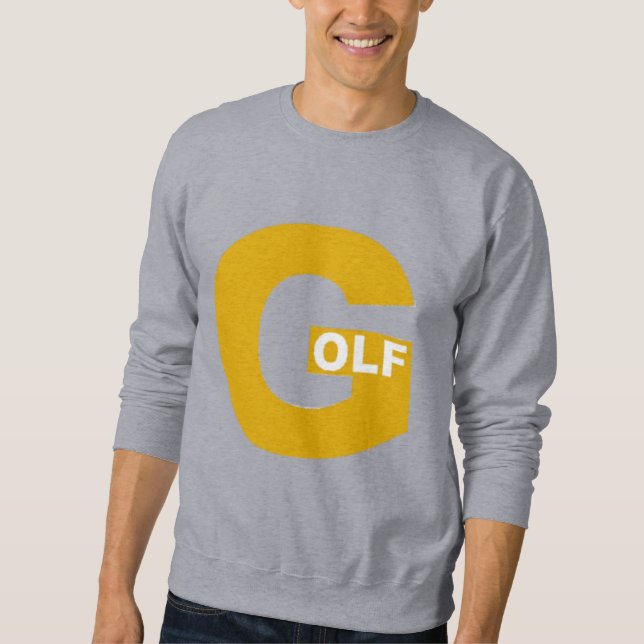  Sweatshirt   gris  homme  DESIGN  GOLF (Devant)